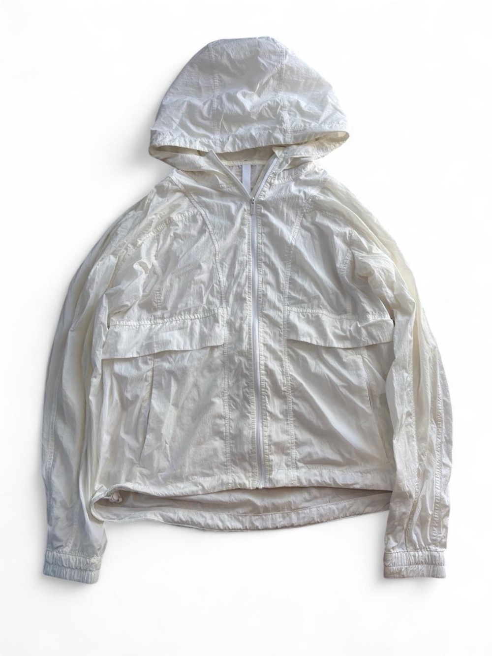 Lululemon Hood-Lite Relaxed-Fit Jacket – White, Size 4